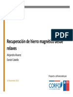 Alejandra Alvarez-Recuperacion de Hierro Magnetico Desde Relaves