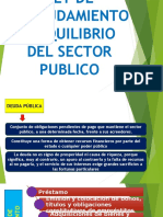 Ley de Endeudamiento y Equilibrio Del Sector Publico