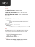 Mickey Smith Resume 1 1