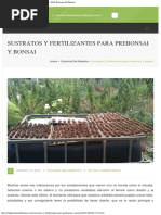 Sustratos y Fertilizantes para Prebonsai y Bonsai - Club Peruano Del Bonsai