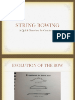 String Bowing: A Quick Overview For Conductors