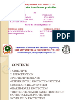 Generator Transformer Protection: An Industry-Oriented MINI PROJECT ON