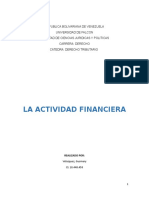 Actividad Financiera