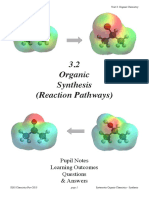 3.2 Organic Synthesis (Reaction Pathways) : Pupil Notes Learning Outcomes Questions & Answers