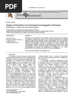 Analysis of Emulsifier in Food Using Chromatographic Techniques