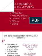 Ventas Los 5 Pasos Entrevista de Ventas