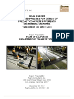 Precast Pavement Final Design Methodology