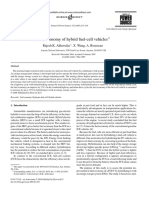 Fuel Economy of Hybrid Fuel-Cell Vehicles: Rajesh K. Ahluwalia, X. Wang, A. Rousseau