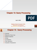 Chapter 13: Query Processing