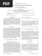 Efficiency at Maximum Power For Classical Particle Transport