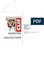 Clif Bar Marketing Analysis Report