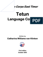 US. Peace Corps Tetun Language Course