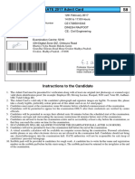 R221 M72 Admit Card