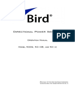 Directional Power Sensors: Operation Manual Model 5009, 5010B, and 5014