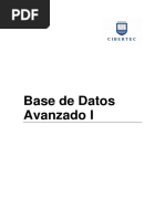 Manual Base de Datos Avanzado I (0264)