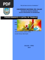 Financiamiento y Capital de Trabajo