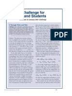 Physics Challenge For Teachers and Students: Solutions To January 2007 Challenge