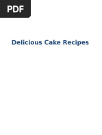 Cake Recipes