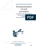 EP - Europenisation of Civil Procedure