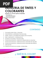 Tintes y Colorantes - Presentacion