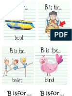 Flashcards Letter B