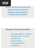 Presentation of New Ethiopian Building Code - Eurocode