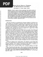 Thomas and Hsu Shear Flow Zone in Torsion of RC Member