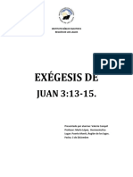 Exégesis Juan 3.13 - 15