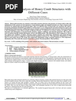 Design and Analysis of Honey Comb Structures With Different Cases