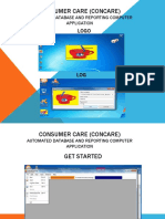 Consumer Care (Concare) : Automated Database and Reporting Computer Application