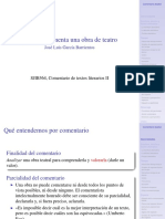 Cómo Se Comenta Una Obra de Teatro PDF