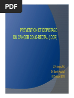 Prevention Et Depistage Du Cancer Colo-Rectal CCR PDF