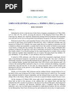 LORNA GUILLEN PESCA, Petitioner, vs. ZOSIMO A. PESCA, Respondent