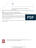 Zhiguo Gao and Bing Bing Jia, The Nine-Dash Line in The South China Sea: History, Status, and Implications, The American Journal of International Law, Vol. 107, No. 1, Pp. 98 - 124