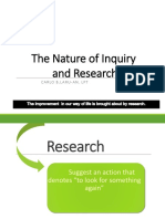 The Nature of Inquiry and Research: Carlo B.Laru-An, LPT