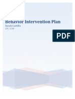 Behavior Intervention Plan