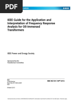 IEEE-Std-C57-149-IEEE Guide For The Application and Interpretation of Frequency Response Analysis For Oil-Immersed Transformers PDF