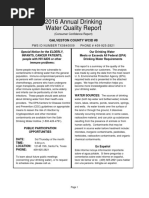 2016 Annual Drinking Water Quality Report: Galveston County Wcid #8