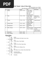 Rundown Acara PS Full Maret 2014