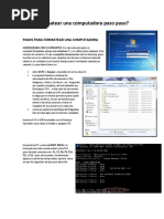 Cómo Formatear Una Computadora Paso Paso