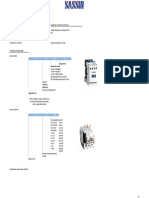 Ficha Técnica - Contactor Tipo SC8