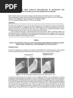 Analysis of The Free Surface Instabilities in Extrusion and Coextrusion Flows For Metallocene Based Polyolefins