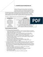 Analysis of Concrete Slabs On Grade