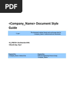 Document Style Guide