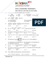 Logarithms Assignment