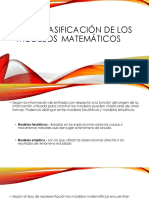 Clasificacion de Modelos Matematicos - Sistemas Lineales y No Lineales