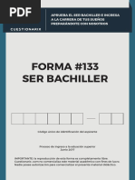 Forma Ser Bachiller