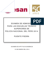 Examen Ets PNP 2014 - Puente Piedra