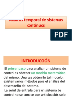 Análisis Temporal de Sistemas Continuos