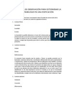 Ficha Técnica de Observación para Determinar La Vulnerabilidad en Una Edificación